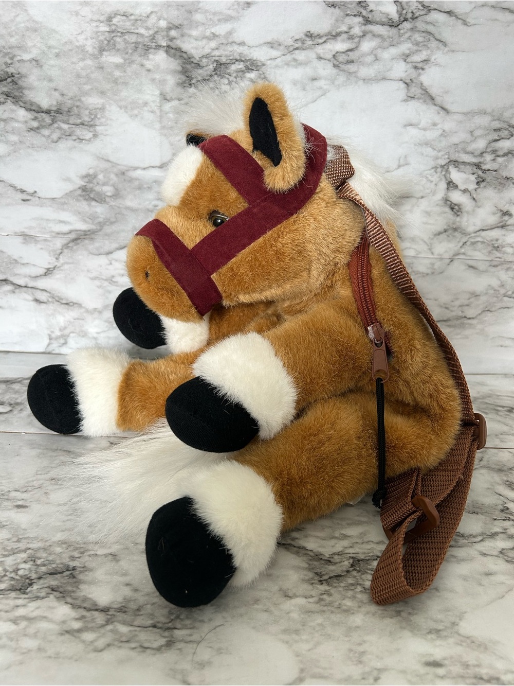 Plushland | kids Horse pony equestrian plush Backpack Y2K made in 2000